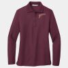 Ladies Silk Touch Long Sleeve Polo Thumbnail